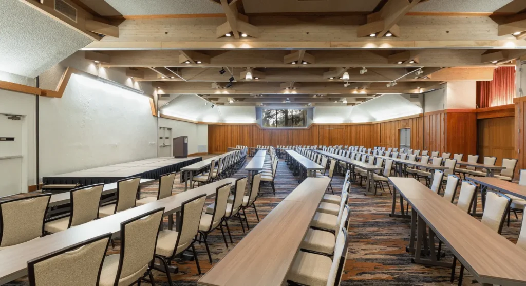 Explore the Long House at Salishan Coastal Lodge, perfect for an Oregon Coast meeting.