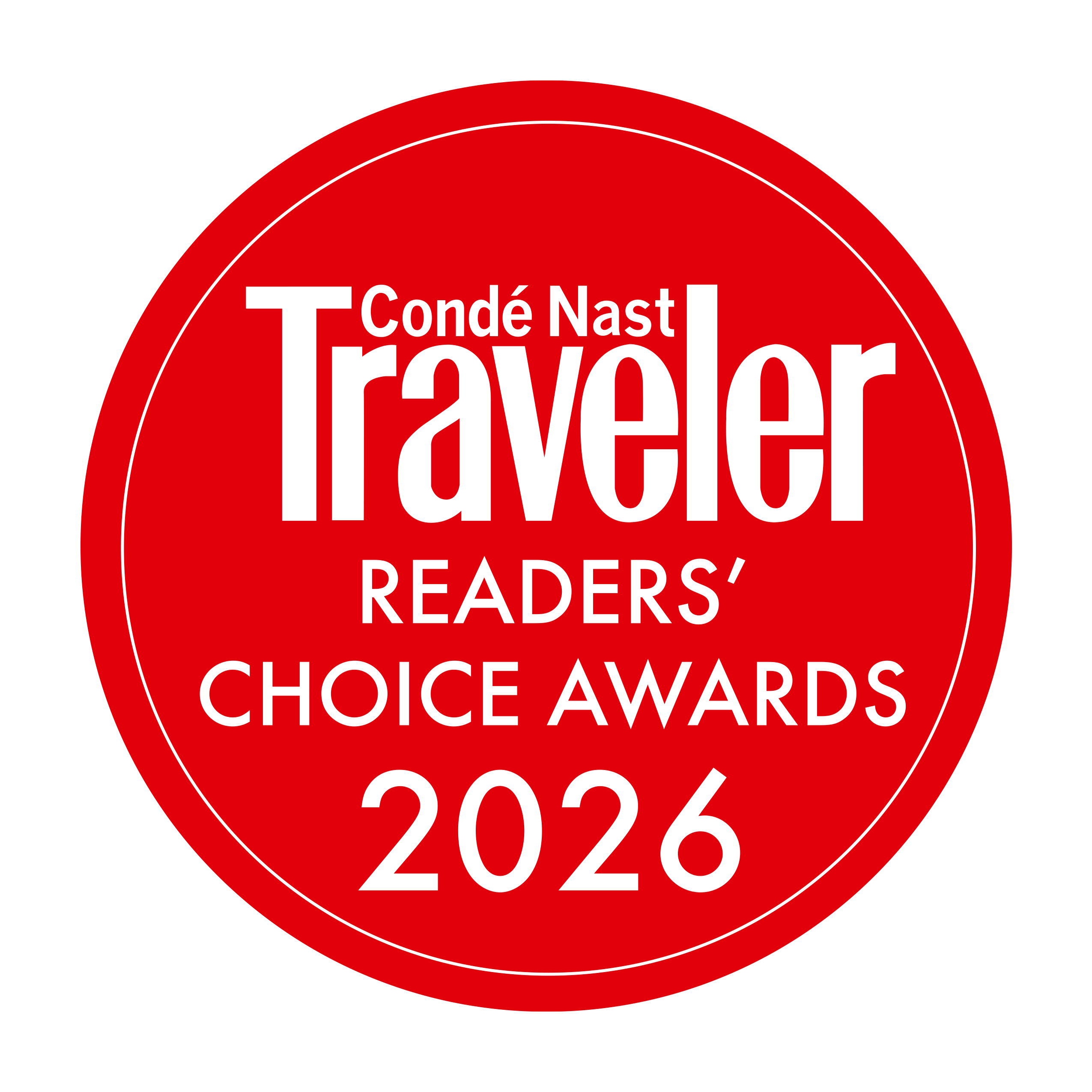 Cond&eacute; Nast Traveler Readers&rsquo; Choice Awards 2026