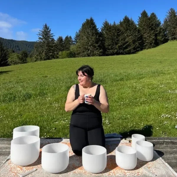 Meet Goldie, a Certified Sound Practitioner at Salishan Coastal Lodge.